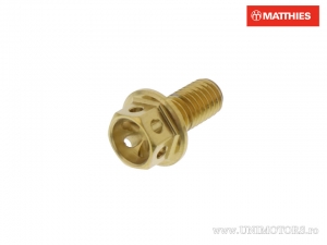 Surub cap hexagonal Pro Bolt M5 x 0.8 x 10 mm inox A4 Racing auriu - JM