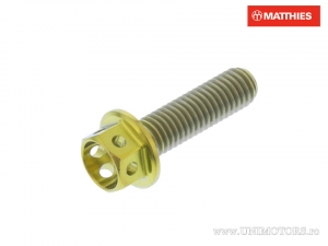 Surub cap hexagonal Pro Bolt M5 x 0.80 x 18 mm titan Racing auriu - JM