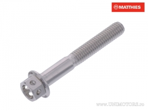 Surub cap hexagonal Pro Bolt M5 x 0.80 x 35 mm aluminiu Racing argintiu - JM