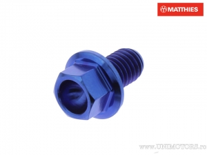 Surub cap hexagonal Pro Bolt M6 x 1.00 x 10 mm titan albastru - JM