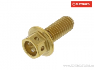 Surub cap hexagonal Pro Bolt M6 x 1.00 x 15 mm inox A4 Racing auriu - JM