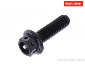 Surub cap hexagonal Pro Bolt M6 x 1.00 x 20 mm aluminiu Racing negru - JM