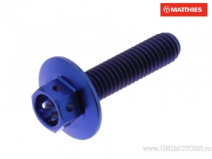 Surub cap hexagonal Pro Bolt M6 x 1.00 x 25 mm titan racing albastru - JM