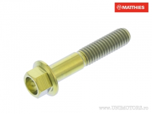 Surub cap hexagonal Pro Bolt M6 x 1.00 x 32 mm titan auriu - JM