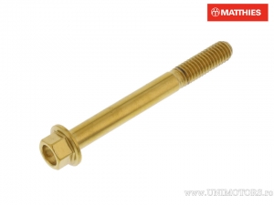 Surub cap hexagonal Pro Bolt M6 x 1.00 x 55 mm inox A4 auriu - JM