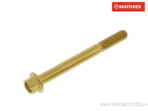 Surub cap hexagonal Pro Bolt M6 x 1.00 x 60 mm inox A4 auriu - JM