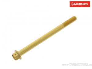Surub cap hexagonal Pro Bolt M6 x 1.00 x 80 mm aluminiu Racing auriu - JM