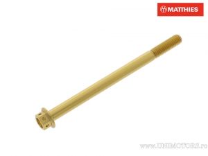 Surub cap hexagonal Pro Bolt M6 x 1.00 x 85 mm aluminiu Racing auriu - JM