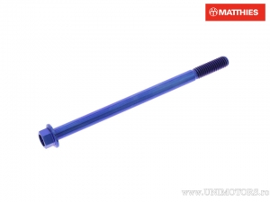 Surub cap hexagonal Pro Bolt M6 x 1.00 x 95 mm titan albastru - JM