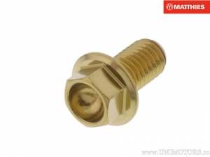 Surub cap hexagonal Pro Bolt M8 x 1.25 x 15 mm inox A4 auriu - JM