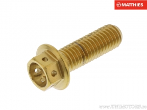 Surub cap hexagonal Pro Bolt M8 x 1.25 x 25 mm inox A4 Racing auriu - JM