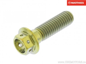 Surub cap hexagonal Pro Bolt M8 x 1.25 x 28 mm titan Racing auriu - JM