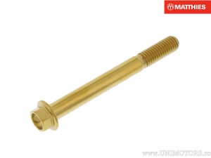 Surub cap hexagonal Pro Bolt M8 x 1.25 x 75 mm inox A4 auriu - JM
