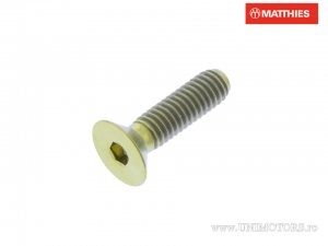 Surub cap inecat imbus Pro Bolt M4 x 0.70 x 15 mm titan auriu - JM