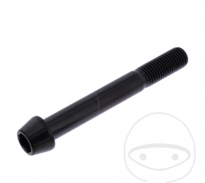 Surub cap rotund conic Pro Bolt M10 x 1.25 x 75 mm inox A4 negru - JM