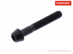 Surub cap rotund conic Pro Bolt M5 x 0.80 x 30 mm titan negru - JM