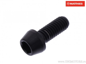 Surub cap rotund conic Pro Bolt M6 x 1.00 x 15 mm titan negru - JM