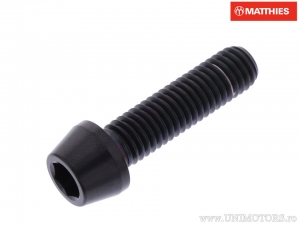 Surub cap rotund conic Pro Bolt M8 x 1.25 x 30 mm titan negru - JM