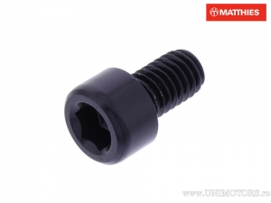 Surub cap rotund Pro Bolt M6 x 1.00 x 10 mm aluminiu negru - JM
