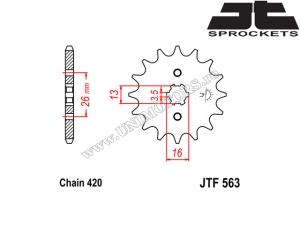 Suzuki RV 50 chain kit (standard ratios) - (DID / JT)