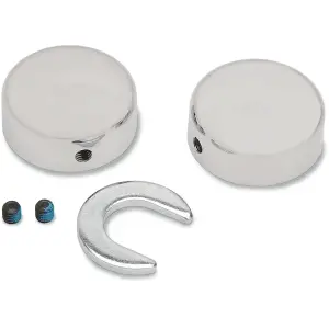 Swingarm Pivot Bolt Covers - Chrome - 13030025