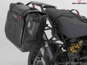 SysBag WP (waterproof) L Side Bag Set with PRO Racks and Adapters - US model Ducati DesertX ('22-) - SW-Motech