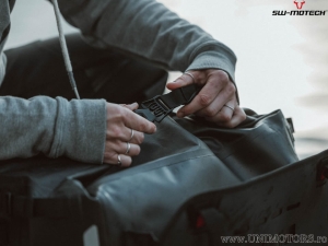SysBag WP (waterproof) L side bag with left adapter plate - material: TPU / 27-40L / black - SW-Motech