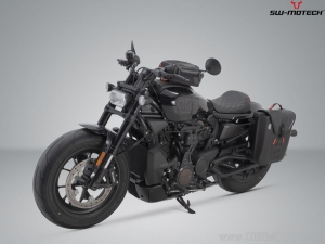 SysBag WP (waterproof) M Side Bag Set with Left SLC Mount and Adapter - Harley-Davidson Sportster S ('21-) - SW-Motech