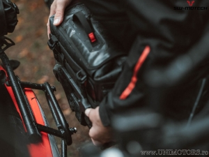 SysBag WP (waterproof) M side bag with left adapter plate - material: EVA - TPU / 17-23L / black - SW-Motech