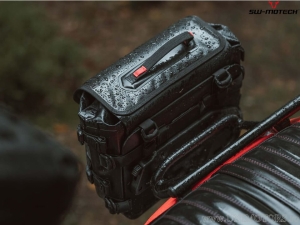SysBag WP (waterproof) S side bag with left adapter plate - material: EVA - TPU / 12-16L / black - SW-Motech