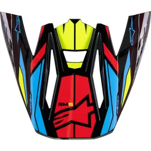 Szyba Kasku Supertech M5 - Czarna, Niebieska, Czerwona, Żółta - Dorośli - Rozmiar Uniwersalny - 01321727