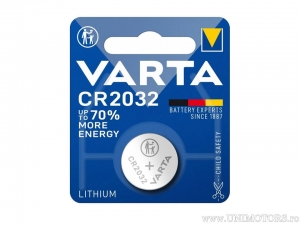 Távirányító elem CR2032 3V 230mAh buborékcsomagolásban - Varta
