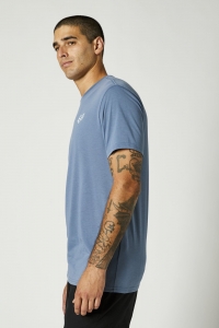 T-shirt décontracté Fox Burnt SS Tech [Bleu]: Taille - XL