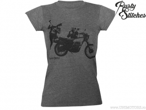 T-shirt décontracté pour femmes Rusty Stitches Charlie Grey (gris) - Rusty Stitches