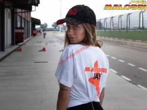 T-shirt décontracté (taille L) - blanc - Malossi