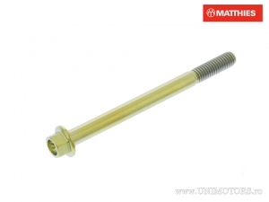 Tampa de parafuso hexagonal Pro Bolt M6 x 1.00 x 75 mm titânio dourado - JM