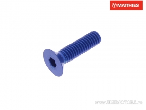 Tapa de tornillo avellanado Pro Bolt M4 x 0.70 x 15 mm aluminio azul - JM