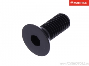Tapa de tornillo con cabeza avellanada Pro Bolt M8 x 1.25 x 20 mm de aluminio negro - JM