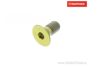Tapa de tornillo hexagonal con cabeza avellanada Pro Bolt M5 x 0.80 x 10 mm titanio dorado - JM