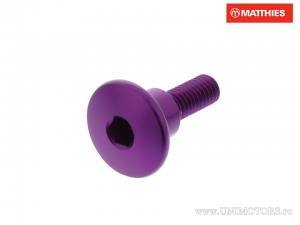 Tapa de tornillo Pro Bolt M6 x 1.00 x 22 mm de aluminio violeta - JM