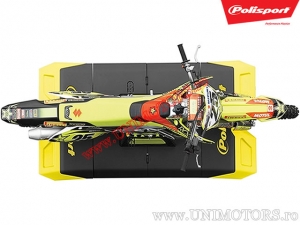Tapis de service motocross - 180x99cm (jaune) - Polisport