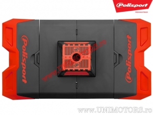 Tapis de service motocross - 180x99cm (rouge) - Polisport