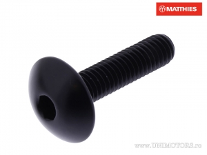 Tappo bullone M6 x 1.00 x 25 mm Pro Bolt alluminio nero - JM
