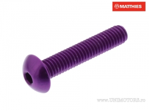 Tappo bullone Pro Bolt M6 x 1.00 x 30 mm alluminio viola - JM
