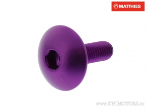 Tappo vite M5 x 0.80 x 16 mm alluminio viola - JM