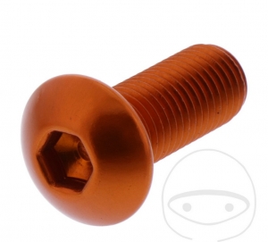 Tappo vite Pro Bolt M10 x 1.25 x 25 mm alluminio arancione - JM