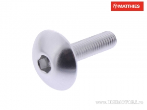 Tappo vite Pro Bolt M5 x 0.80 x 20 mm alluminio argento - JM