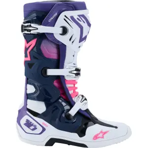 Tech 10 Boots - White, Navy, Fluorescent Pink, Violet - Adult - 34103372