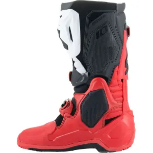 Tech 10 Enduro Boots - Black, White, Bright Red - Adult - 34103230