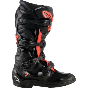 Tech 7 Boots - Black, Fluorescent Red - Adult - 34103295